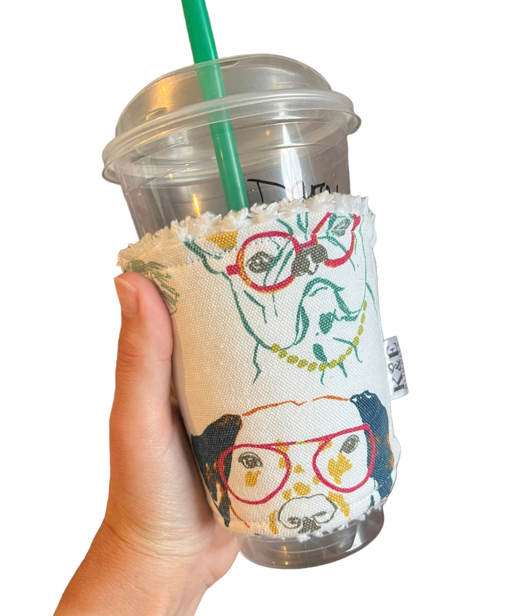 Sip Sleeve pups in glasses