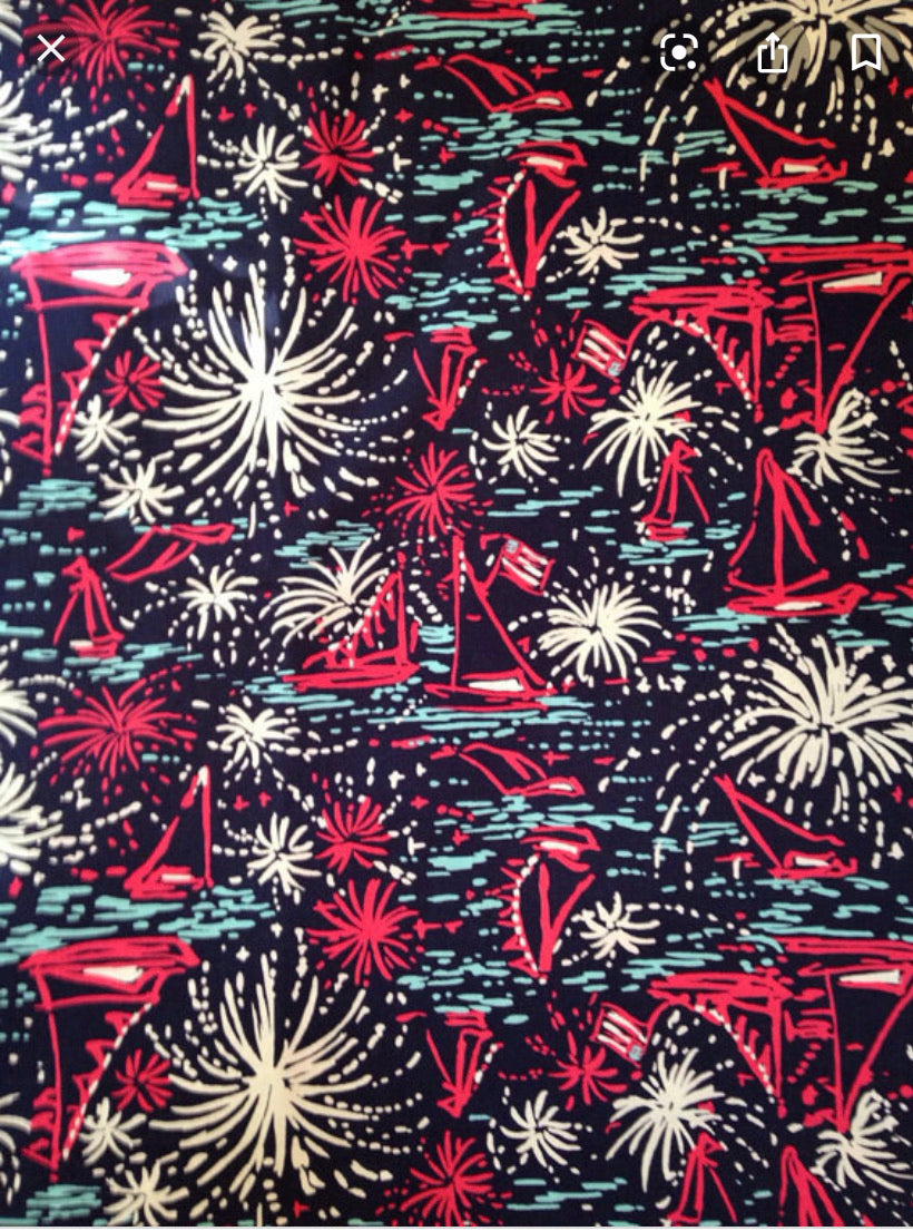 Lilly Pulitzer Sparks Fly, face mask