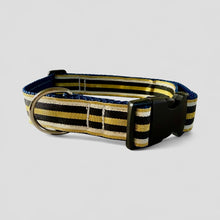 K&E Pups collar, black and gold