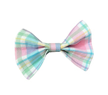 K&E Pups bow tie; Easter/ Spring plaid