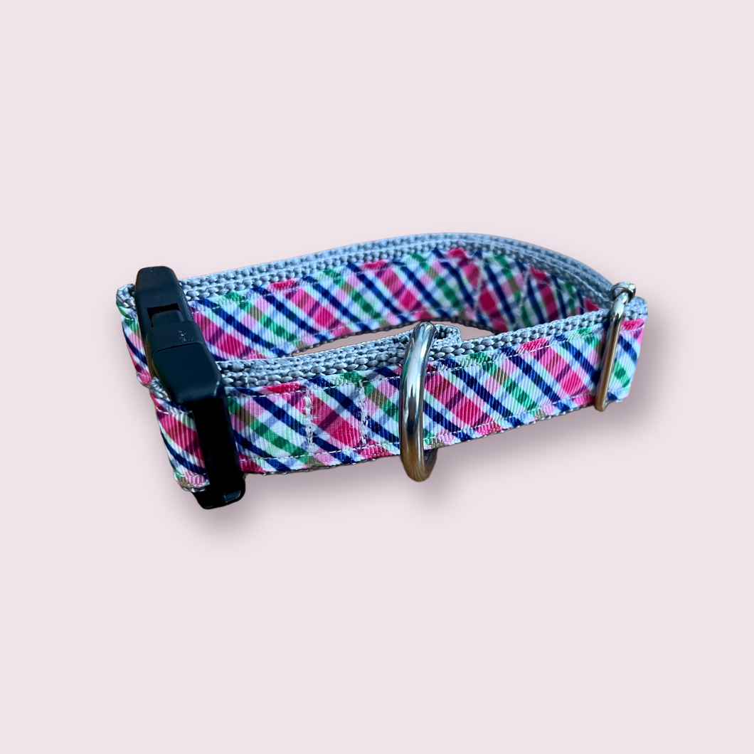 K&E Pups collar- so plaid you’re mine, pink