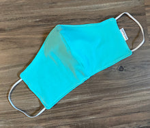 Face Mask Teal jersey knit